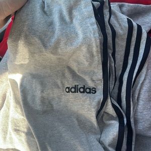 Grey/Black Adidas Sweatpants